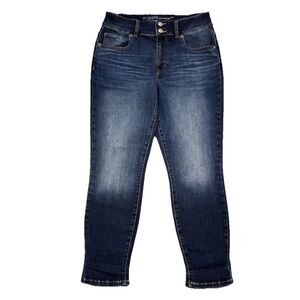 Maurices M Jeans Womens 10 High Rise Ankle Skinny Blue Stretch Measures 30 x 26